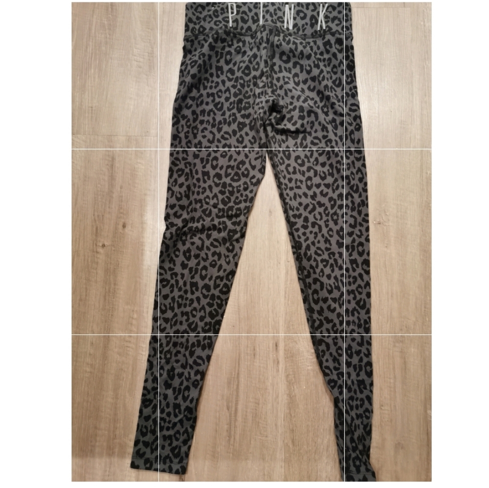 PINK leopard leggings XS
